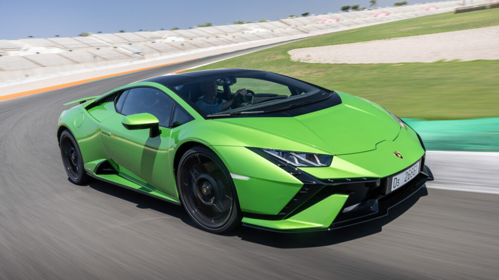 Green Lamborghini Huracan