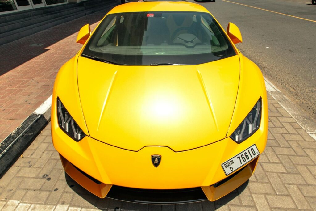 Yellow Lamborghini Rent
